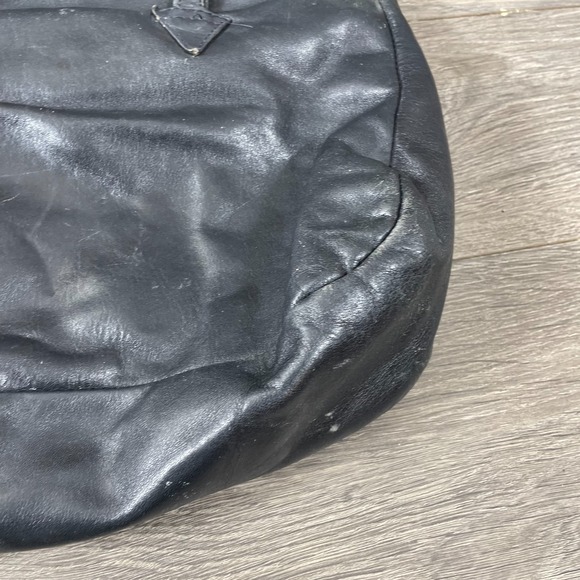 VTG Libaire California Bag Black Soft Leather Cross Body Flap Satchel Brief Case - Picture 12 of 16
